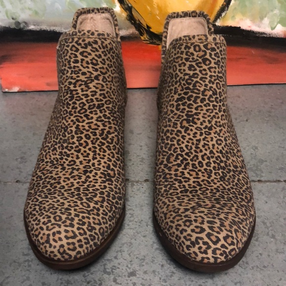 Lucky Brand Baley2 Booties Suede Leopard Size 9.5M - Picture 8 of 16